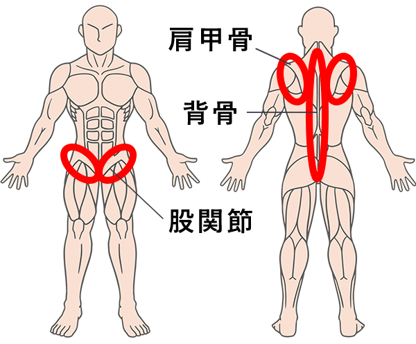 3つの関節へのアプローチで不調を改善!